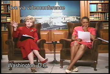 From left to right: Hon. Madeleine Bordallo, Member of Congress representing Guam; Chair, Congressional Asian Pacific American Caucus (CAPAC) Health Task Force AND  Hon. Donna M. Christensen, Member of Congress representing the Virgin Islands; Chair, Congressional Black Caucus (CBC) Health Braintrust.
