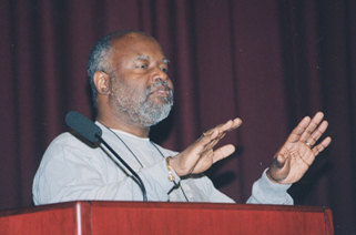 Bill Jenkins, Ph.D. from the Centers for Disease Control and Prevention makes a point at the 22nd Annual Conference