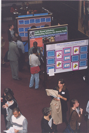 Break and poster session at the Friday Center, 22nd Annual Minority Health Conference