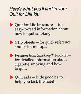 Quit for Life brochure
