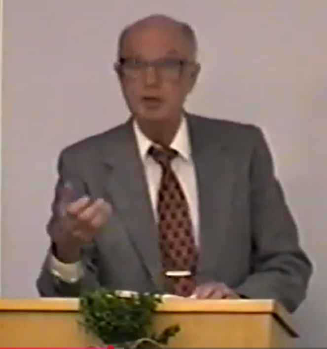 Screenshot of Bert Kaplan speaking at the Dedication Ceremony